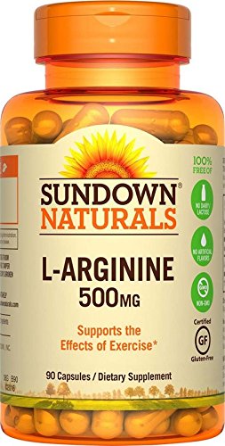 Sundown Naturals L-Arginine 500 mg, 90 Capsules