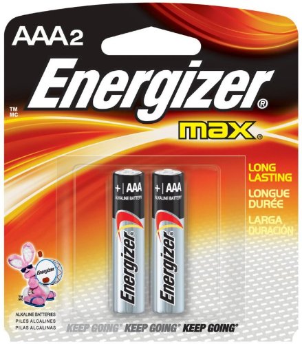 Energizer MAX Alkaline Batteries AAA 2 Each