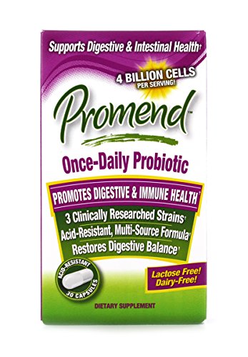 Promend Once Daily Probiotic, Promotes Digestive and Immune Health, Lactose Free, Dairy Free, 30 servings