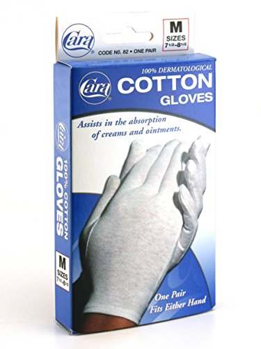 CARA Moisturizing Eczema Cotton Gloves, Large, 1 Pair