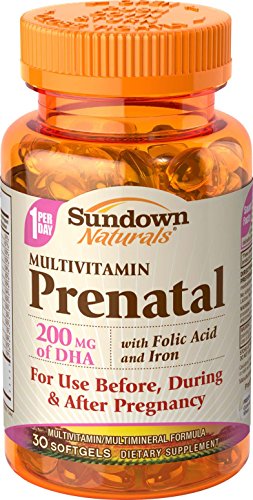 Sundown Naturals Pre Natal 200 mg of DHA, 30 Softgels