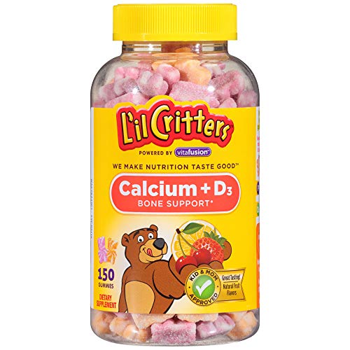 L'il Critters Calcium Gummy Bears with Vitamin D3, 150 Count