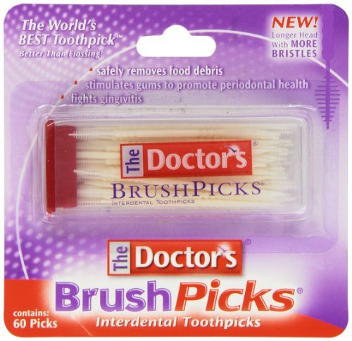 The Doctor's Brushpicks Toothpicks 60 Pick's - Buy Packs and SAVE