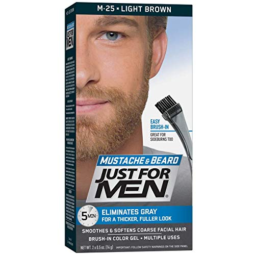 Just For Men Brush-In Color Mustache & Beard - Light Brown