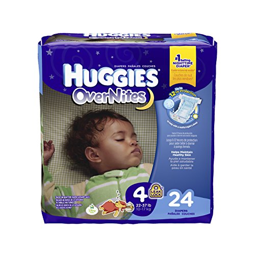 Huggies Overnites Diapers, Size 4, 24 Count