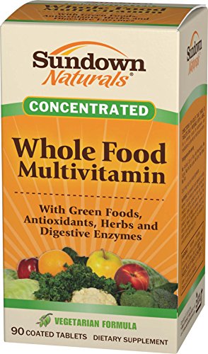 Sundown Naturals Whole Foods Concentrate Multivitamin Formula, 90 Coated Tablets