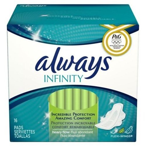 Always Infinity Heavy Flow Flexi-Wings Pads 16 ct