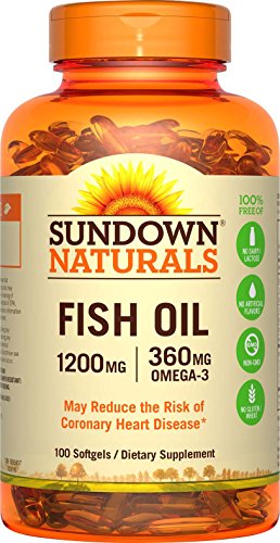 Sundown Naturals Fish Oil Extra Strength 1200 mg, 100 Softgels