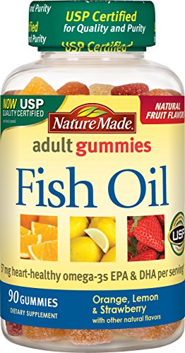 Nature Made Fish Oil Adult Gummies (57 mg of Omega-3s EPA & DHA per serving) 90 Ct