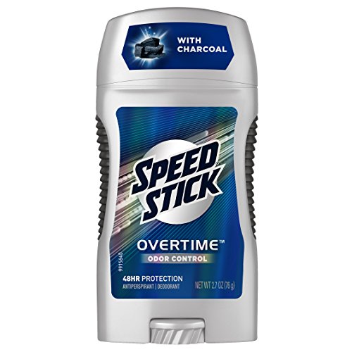 Speed Stick Overtime Charcoal Antiperspirant Deodorant, Odor Control - 2.7 ounce