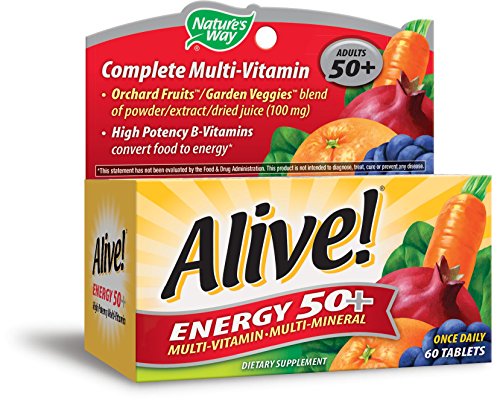 Nature's Way Alive! Energy 50+ without Iron, 60 Count