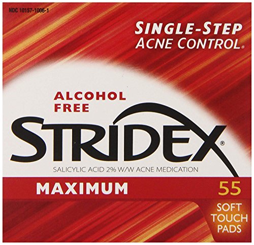 Stridex Strength Medicated Pads, Maximum, 55 Count