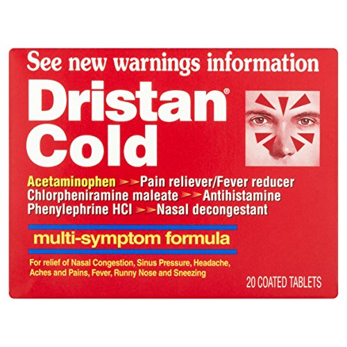 Dristan Cold Tablets Multi-Symptom 20 Tablets