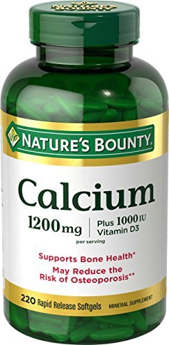 Nature's Bounty Calcium 1200 mg plus Vitamin D3 1000 IU Softgels 220 CP - Buy Packs and SAVE