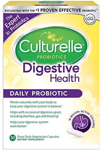 Culturelle Daily Probiotic, 30 count Digestive Health Capsules | Works Naturally with Your Body to Keep Digestive System in Balance* | With the proven effective probiotic