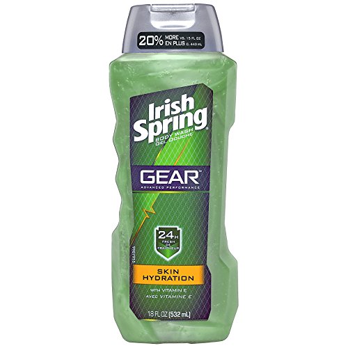 Irish Spring Gear Body Wash, Hydrating - 18 fluid ounce