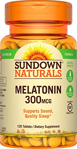 Sundown Naturals Melatonin 300 mcg, 120 Tablets