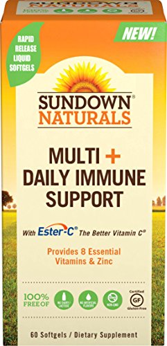 Sundown Naturals® Multi+Daily Immune Support, 60 Softgels