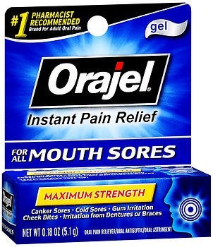 Orajel Mouth Sore Relief Gel, Maximum Strength - 0.18 oz,