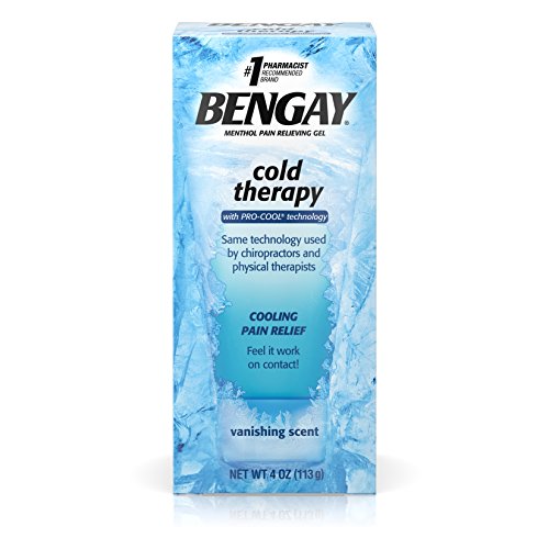 Bengay Cold Therapy Pain Relief Gel with Pro-Cool Technology, Cooling Topical Pain Reliever, 4 oz