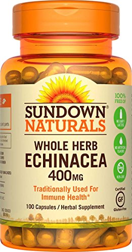 Sundown Naturals® Echinacea Whole Herb 400 mg, 100 Capsules