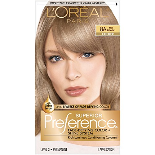 L'Oréal Paris Superior Preference Permanent Hair Color, 8A Ash Blonde