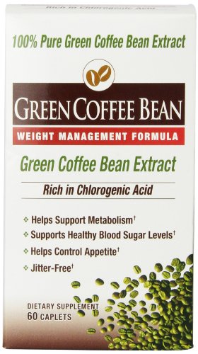 Green Coffee Bean Weight Management Formula Diet Supplement, 60 Count