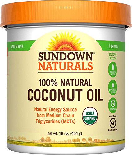 Sundown Naturals Organic Coconut Oil, 16 Ounces