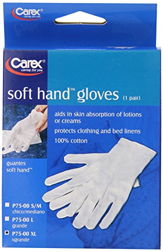 Carex Health Brands Soft Hands Cotton Gloves, XL