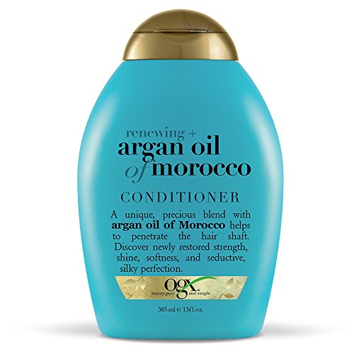 OGX Renewing Argan Oil of Morocco Conditioner, (1) 13 Ounce Bottle, Paraben Free, Sulfate Free, Sustainable Ingredients, Strengthens, Softens, Smooths and Adds Shine