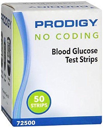 Prodigy No Coding Blood Glucose Test Strips - 50 strips - Buy Packs and SAVE