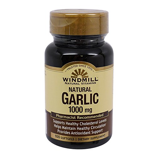 Windmill Odorless Garlic Oil 1000 mg Soft gels - 100 ea