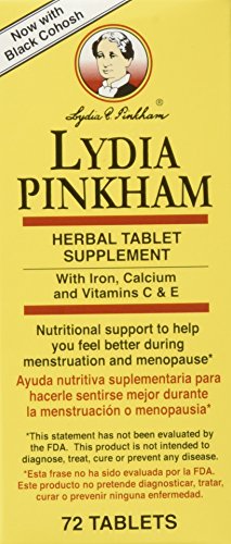 Lydia Pinkham Herbal Supplement, Tablets, 72 Count