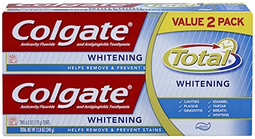 Colgate Total Whitening Toothpaste Twin Pack - 6 ounce