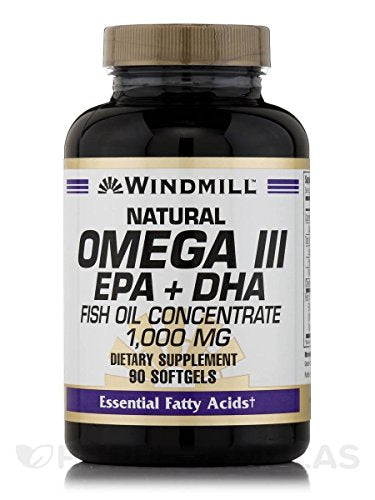 Windmill Omega 3 Fish Oil 1,000 mg Softgels, 90 ct