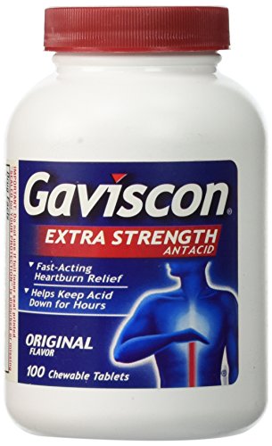 Gaviscon Antacid Extra Strength Chewable Tb Original 100 ct