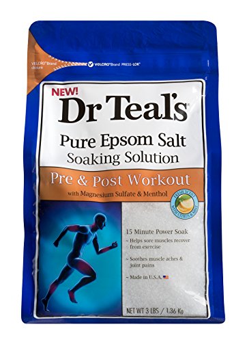 Dr Teal's Epsom Salt Soaking Solution, Pre & Post Workout, 3lbs