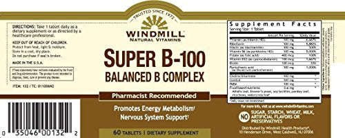 Vitamin B-100 COMPLEX TAB WMILL Size: 60