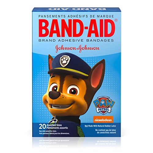 Band-Aid Brand Adhesive Bandages for Minor Cuts, Nickelodeon PAW Patrol, Assorted Sizes, 20 ct