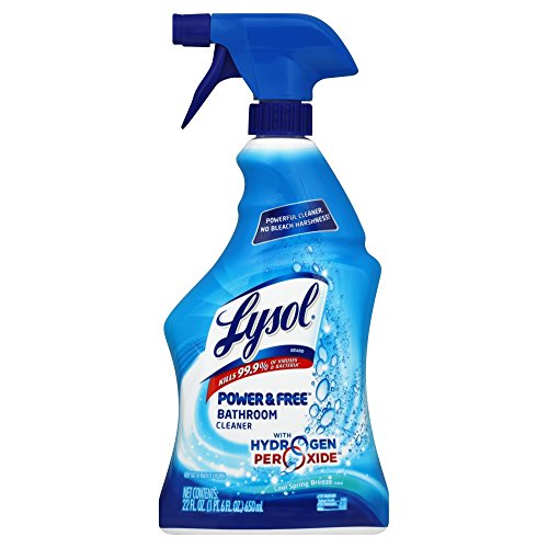 Lysol Bleach Free Hydrogen Peroxide Bathroom Cleaner Spray, Fresh, 22oz