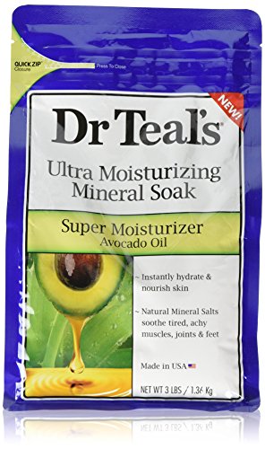 Dr Teal's Ultra Moisturizing Mineral Soak Super Moisturizer with Avocado Oil, 3 Pound