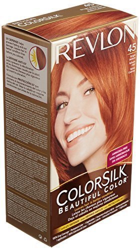 Revlon ColorSilk Beautiful Color Permanent Hair Color 45 Bright Auburn 1 EA - Buy Packs and SAVE