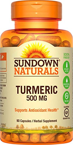 Sundown Naturals Turmeric Curcumin 500 mg, 90 Capsules