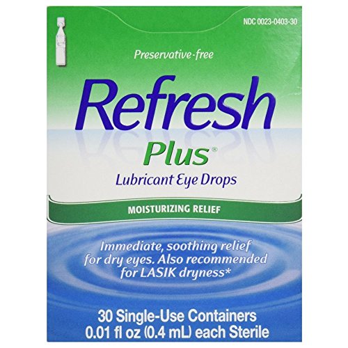 Refresh Plus Lubricant Eye Drops, 30 containers