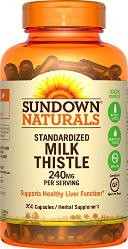 Sundown Naturals Standardized Milk Thistle, 250 capsules