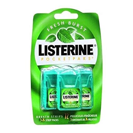 Listerine PocketPaks Breath Strips Fresh Burst 72 EA - Buy Packs and SAVE