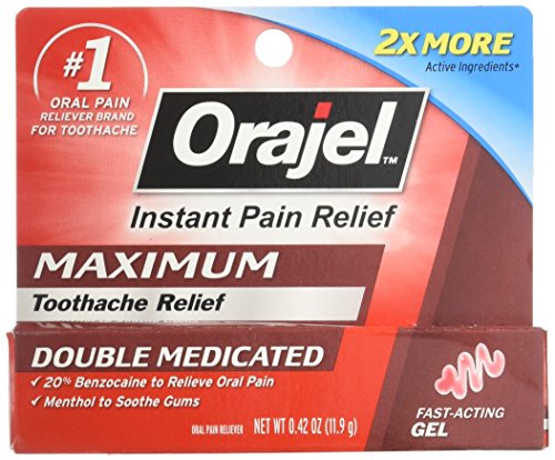 Orajel Maximum Strength Gel Oral Pain Reliever, 0.42 Oz