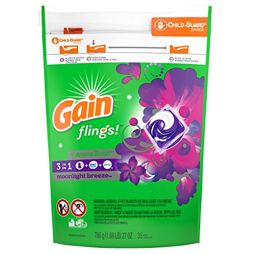 Gain Flings Moonlight Breeze Laundry Detergent Pacs 35 Count