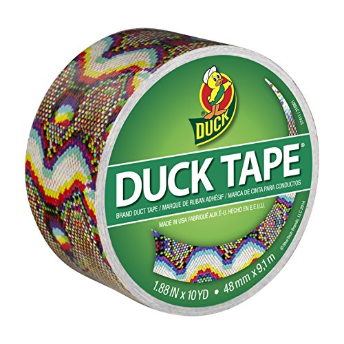 Duck Brand 283260 Printed Duct Tape, Techno Skin, 1.88 Inches x 10 Yards, Single Roll