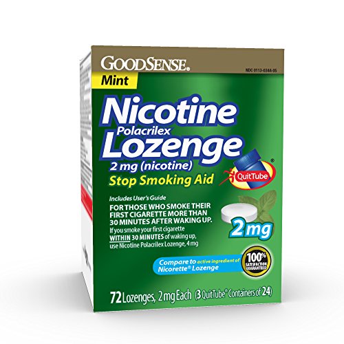 GoodSense Nicotine Lozenge, 2mg (nicotine), Mint, 72-count, 3x24p